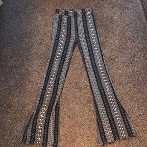 Aztec print high wasted pants